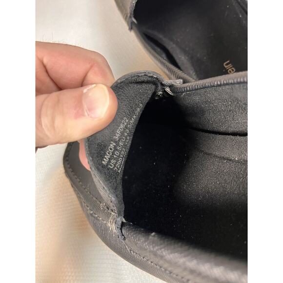 Calvin Klein Macon Epi Black Leather Driving Moccasin Loafer Size 10.5 - Picture 9 of 12